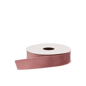 Ribbon Velvet Old Pink (nr: 16) 25mm A 5 Meter