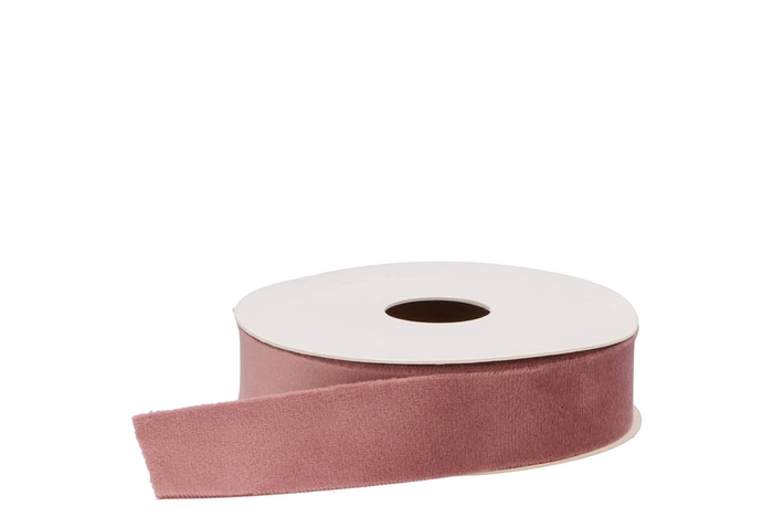 Ribbon Velvet 16 Old Pink 5mx25mm P/1