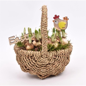 Wilg touwmand ovaal 20x15cm