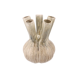 Aglio Straight Green Vase Active Glaze 26x26x35cm