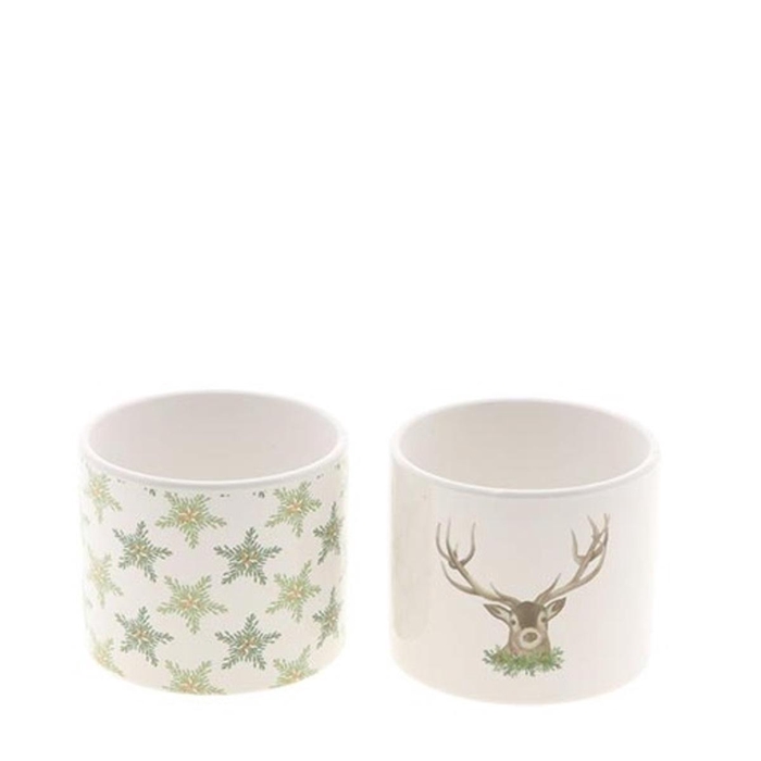 <h4>Christmas Ceramics Skog pot d12*10cm</h4>