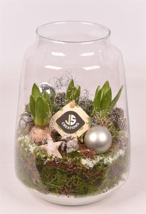 <h4>Glas cilinder Zef met hals 16cm</h4>