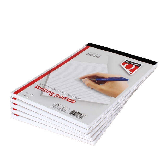 Notepad A5 (100 sheets) 15x21cm - foil 5pc