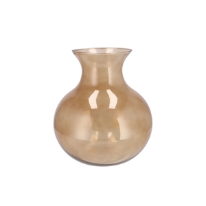 Mira Sand Glass Cone Neck Sphere Vase 25x25x27cm