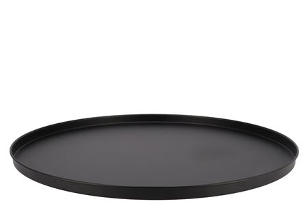 <h4>Coaster Black Tray Metal 56x56x2cm Nm</h4>