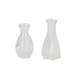 Fenna Clear Mix Vase Flower Ass 6x12cm