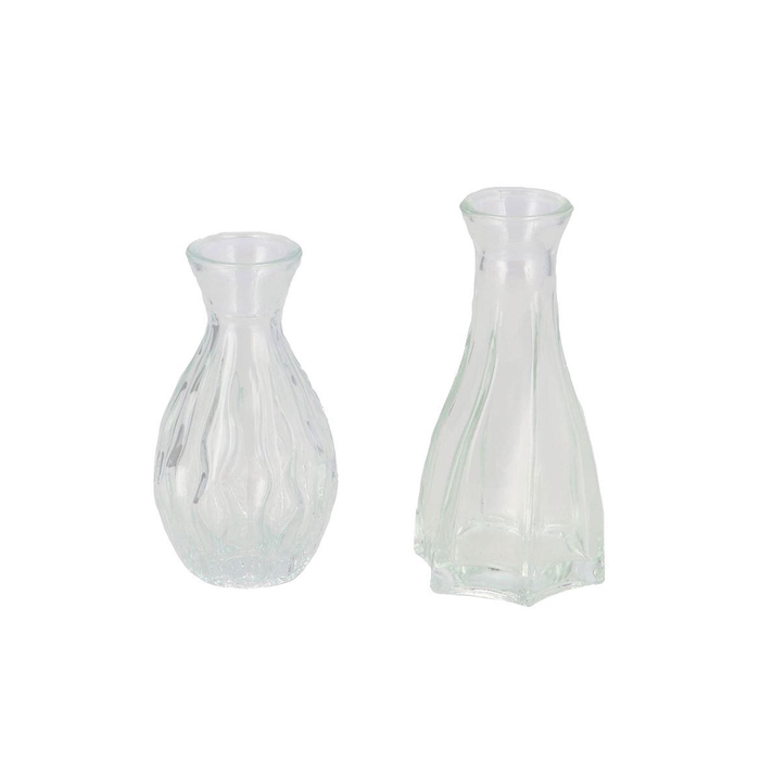 <h4>Fenna Clear Mix Vase Flower Ass 6x12cm</h4>