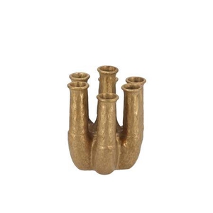 Inga Jahra Gold Vase Tube 15x13x18cm Nm
