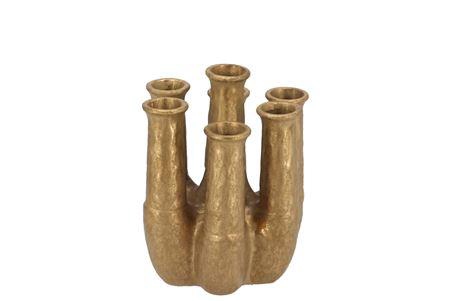 <h4>Inga Jahra Gold Vase Tube 15x13x18cm Nm</h4>