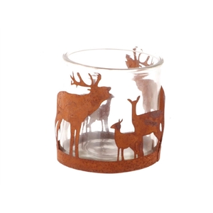 DECO Tealight Forest Reindeer L8W8H8D8 (862386111)