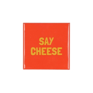 Tile Say Cheese Orange 10x10x1cm Nm