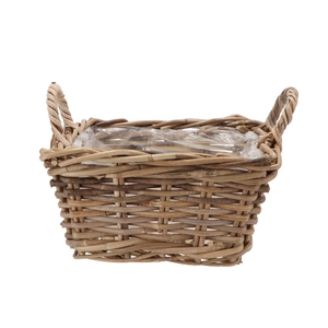Rattan Kuboo Pot Square 30x15cm