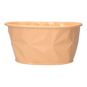 DF04-666772600 - Planter Zinna oval 19.7x13.5x10 peach