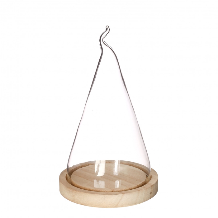 <h4>Glass Cloche flame d14*23.5cm</h4>