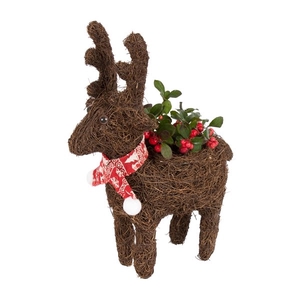 Christmas Arr. Outdoor Salim Reindeer scarf ø30cm 1PP