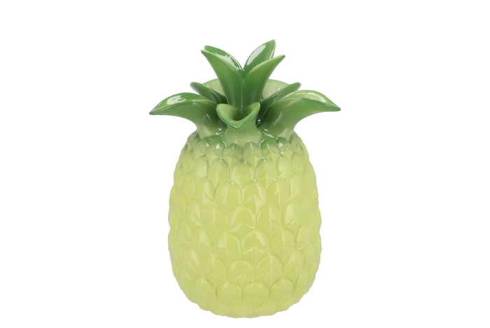 Pineapple Tropical Lime Vase 18x18x28cm Nm