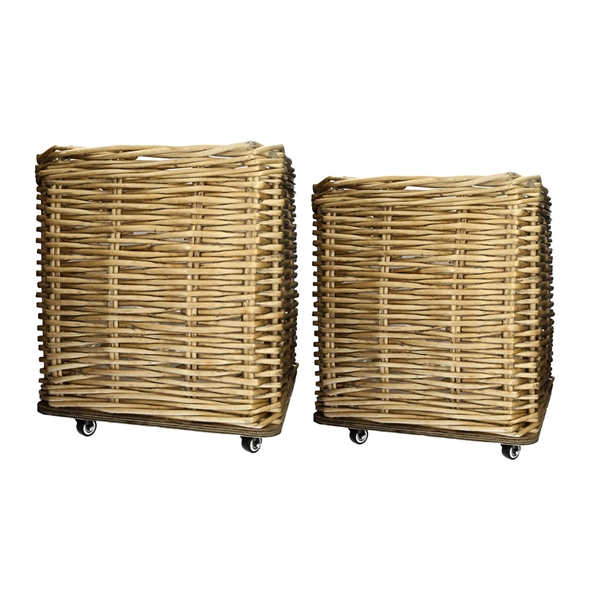 <h4>Set\\2 Basket Bravas square 58x58xh66 natural</h4>