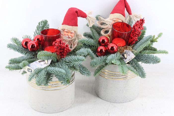 <h4>arr5 Kerst JS - Ker. grijs gouden rand x6</h4>