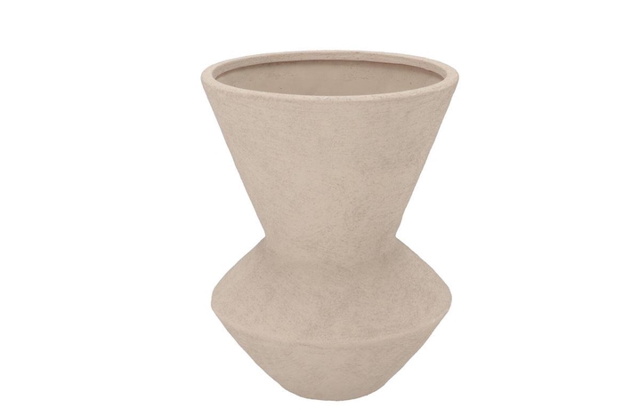 Lisboa Sand Vase Round 20x20x27cm Nm
