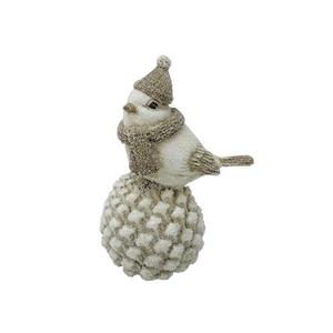Bird Finch on Pinecone L10W7H13