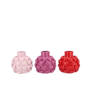 Love Sweet Pink Mix Vase Little Hearts Ass 15x15x15cm