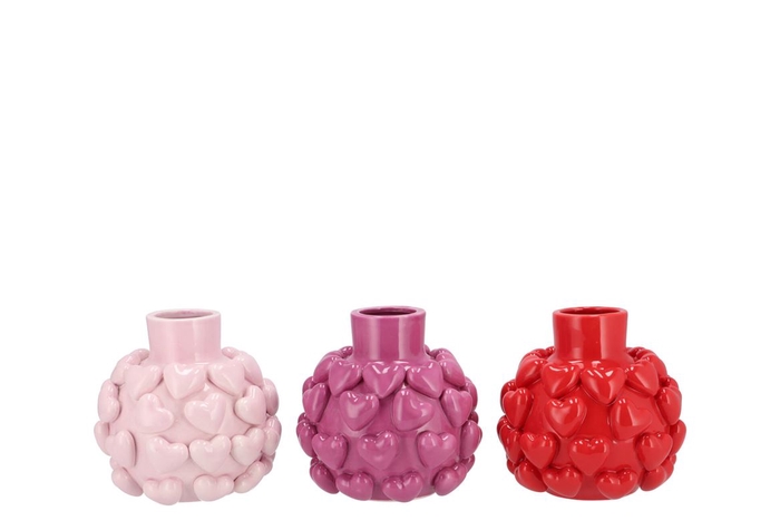<h4>Love Sweet Pink Mix Vase Little Hearts Ass 15x15x15cm</h4>