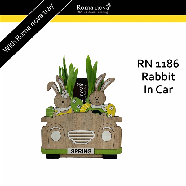 <h4>1186 - Rabbit In Car (Tete a Tete)</h4>