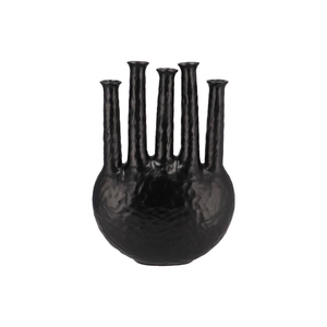 Inga Jahra Black Vase Oval Tube 34x15x47cm Nm