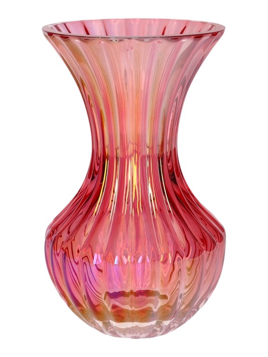 <h4>Vase Zelune d12/12.5xh20.5 pink+pea</h4>