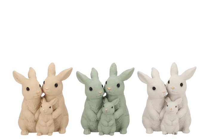 <h4>Farm Nature Mix Rabbit Family Ass 19x13x24cm Nm</h4>