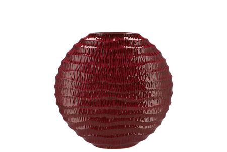 <h4>Inga Jada Purple Oval Vase Active Glaze Wave 23x10</h4>