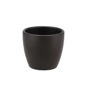 Ceramic Anthracite Matt Pot 10cm