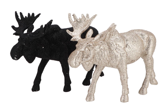 <h4>Sparkle Black/gold Mix Moose Ass 27x9x21cm</h4>