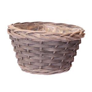 DF06-662881100 - Basket Wellton d19xh11 grey wood chip