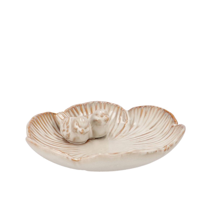 <h4>Sifan White Plate Bird 26x26x7cm</h4>
