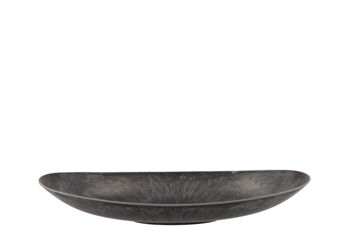 <h4>Mélamine Plateau En Ovale Gris 40x17x6cm</h4>