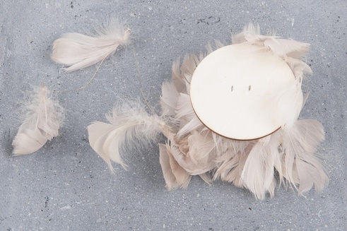 PLUIM GUIRLANDE 300CM BROWN