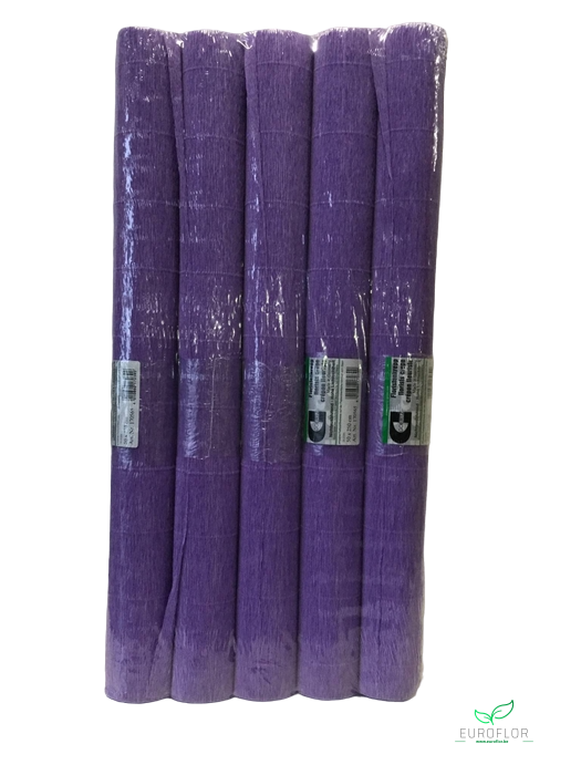 FLORISTENCREPE 50CM*2,5M PASTEL LILAC  5 ROLLEN