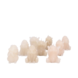 Candle Frosty Squirrel Cozy Sand Mix Ass 8x9cm