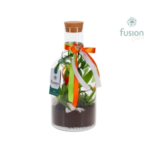 Green Bottle Fles Small met Pasen arrangement