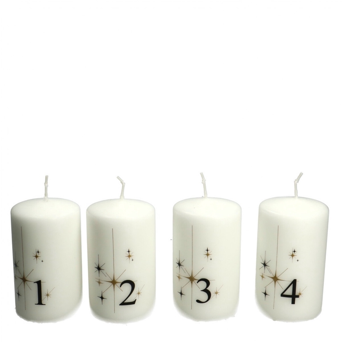 <h4>Kaars Stomp Safe Advent d06*10cm</h4>