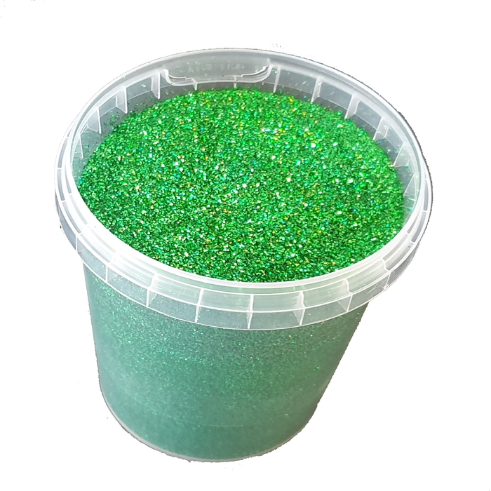 <h4>Glitters 400gr in bucket Laser Green</h4>