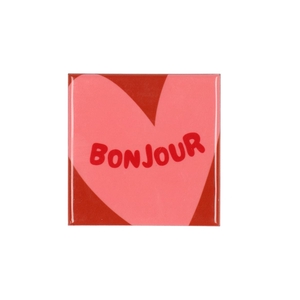 Tile Bonjour Pink 10x10x1cm