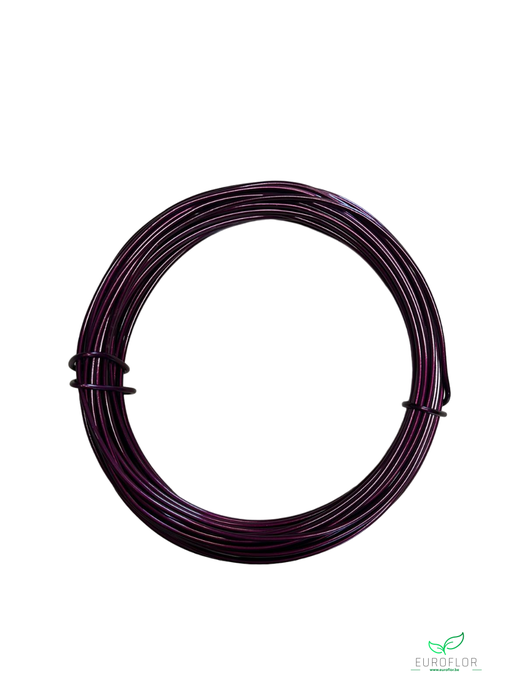 ALUMINIUM WIRE 2MM BORDEAUX 100GR