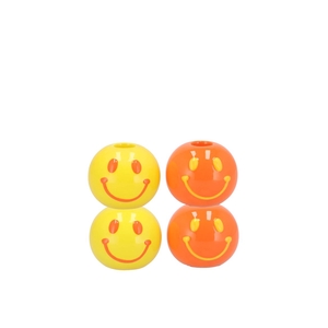 Smiley Dutch Orange Mix Candle H Bulb Ass 7x7x12cm