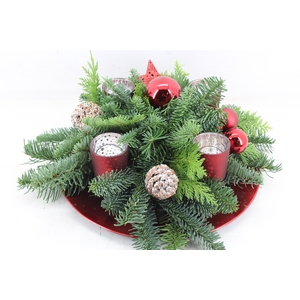 arr5 Kerst PL - Plate rood 4licht