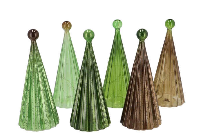 <h4>Twinkle Green Mix Glass Tree Lights Ball Ass 9x22cm</h4>