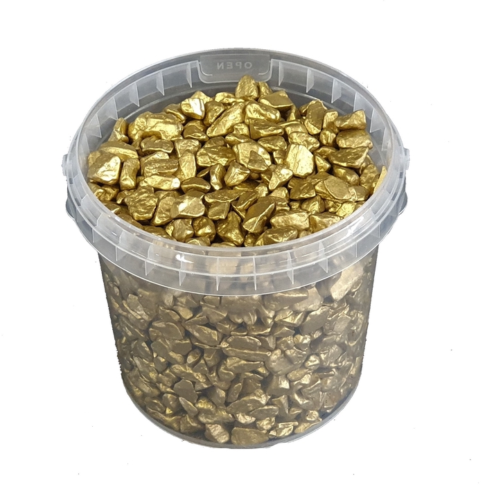 <h4>Rocks 1 ltr bucket Gold</h4>