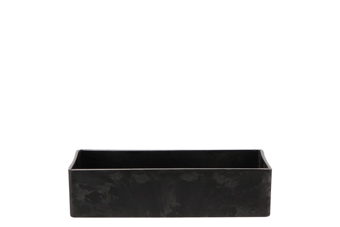 <h4>Melamine Grey Bowl Rectangle 20x10x5cm</h4>