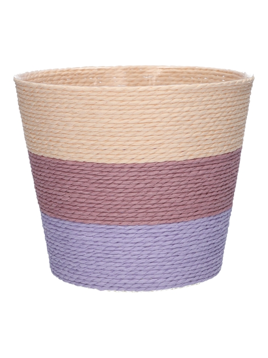 DF06-720226075 - Basket Riley1 Trio d19xh16 salmon/lilac/lavender